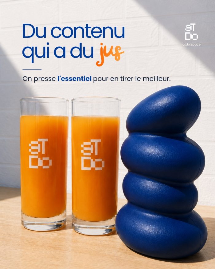 Content with real juice, At Do Studio brand visual